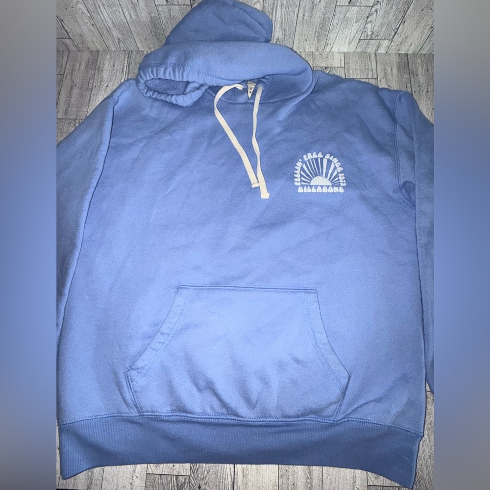 Women’s Billabong light blue hoodie size medium - Picture 3 of 6